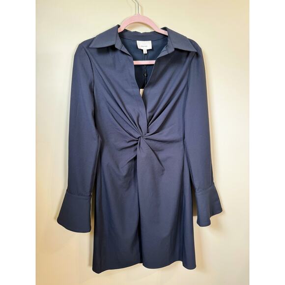 NEW NWT Cinq a Sept McKenna Mini Dress Navy Blue Size 4 - Picture 3 of 6